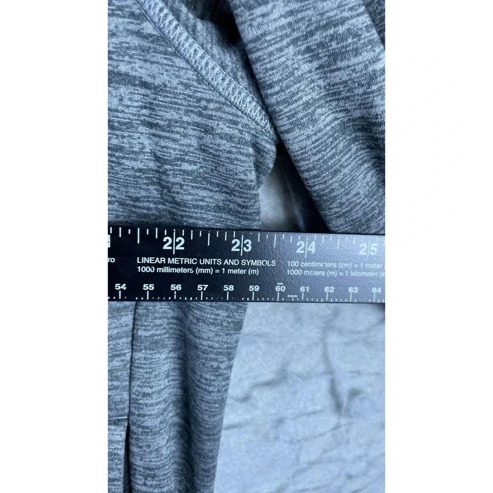 The North Face Full Zip Hoodie Men XL Gray Excellent Fleece Jacket Raglan Sleeve